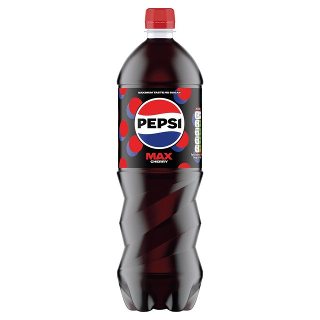 Pepsi Max Cherry cola 1.25L, imported from the UK