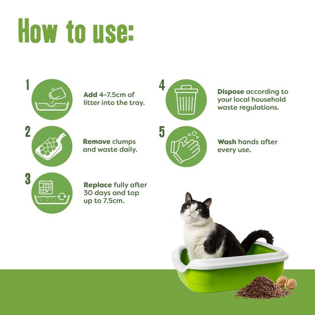 Nature's Calling 100% Biodegradable Cat Litter 4kg, imported from the UK