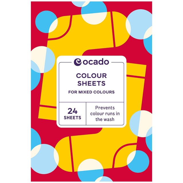 Ocado colour sheets 24 pack, imported from the UK