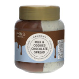M&S crunchy milk & cookies chocolate spread 400g, imported from the UK