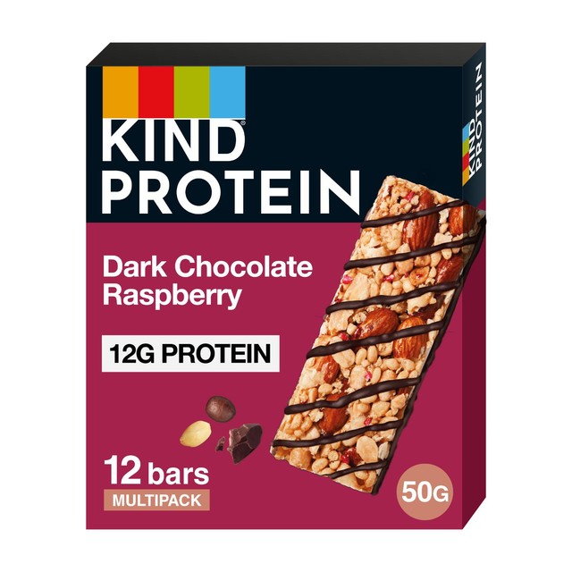 KIND protein bar dark chocolate raspberry - British product