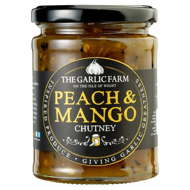 The Garlic Farm Peach & Mango Chutney 285g (British brand)
