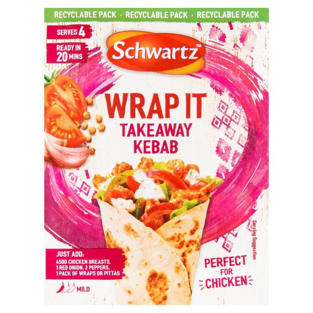 Schwartz Kebab Recipe Mix 30g (British brand)