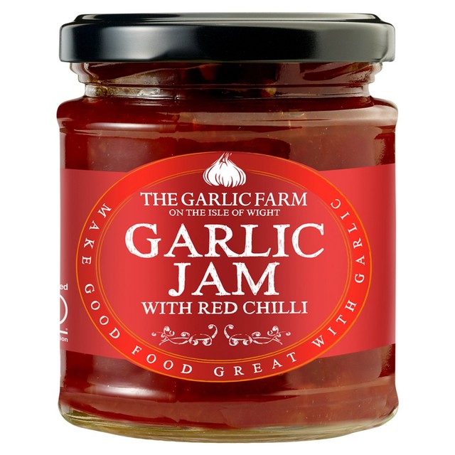 The Garlic Farm garlic jam with red chilli 220g (British brand)