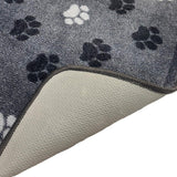 Mighty Mats washable mat grey paw print 50x75 cm, imported from the UK