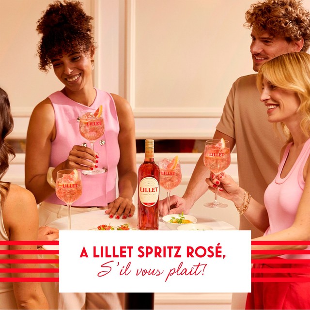 Lillet Rosé wine-based aperitif 75cl, UK version