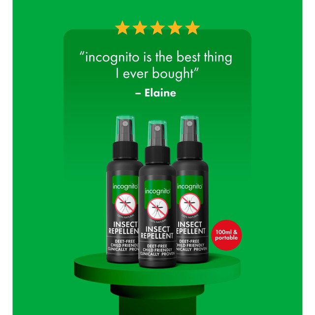 Incognito insect repellent spray 100ml, UK version