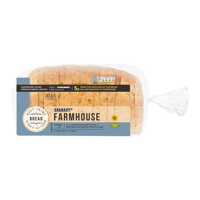 M&S granary bread loaf 800g, imported from the UK