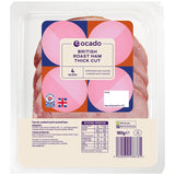 Ocado Thick Cut Roast Ham 4 Slices (British brand)