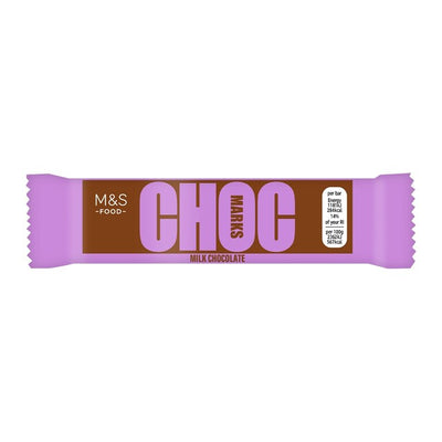 M&S M&S Choc Marks Milk Chocolate Bar 50g- Buy online at McGrocer