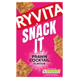 Ryvita Snack It Thins Prawn Cocktail flatbread snacks, imported from the UK