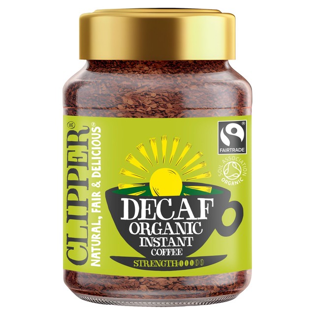 Clipper organic decaffeinated instant coffee 100g - British product