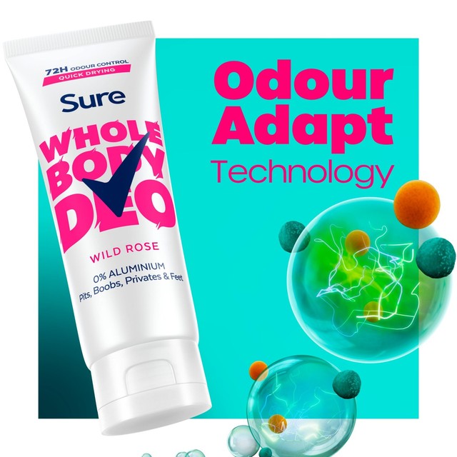 Sure Wild Rose deodorant cream 75ml (British brand)