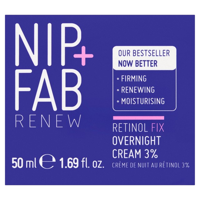Nip & Fab retinol night cream 3% 50ml, imported from the UK