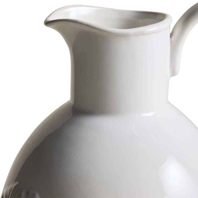 M&S Spring Meadow stoneware jug in cream, imported from the UK