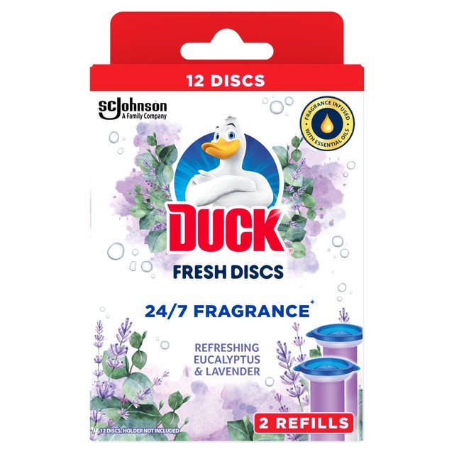 Toilet Duck toilet fresh discs lavender & eucalyptus 2 x 36ml - British product