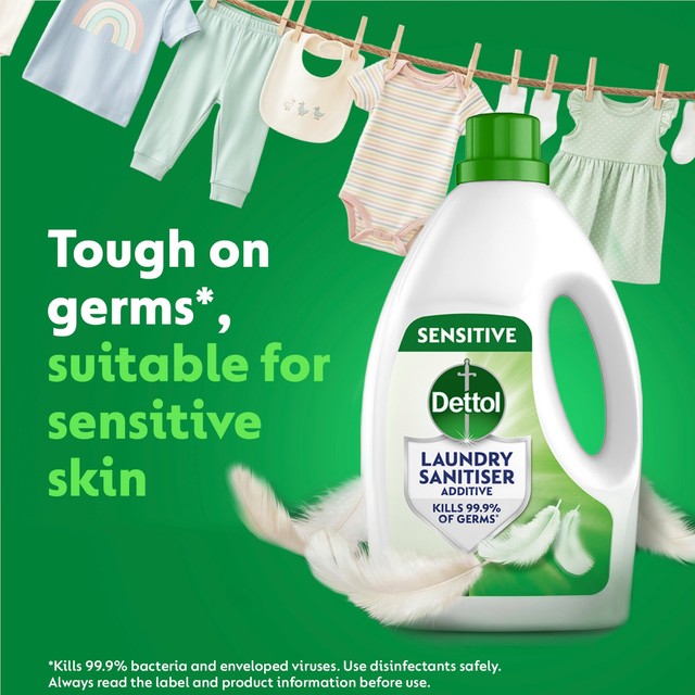 Dettol Antibacterial Laundry Cleanser Liquid Sensitive 2.5L - British product