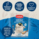 Linwoods overnight oats Original Energy 300g, UK version