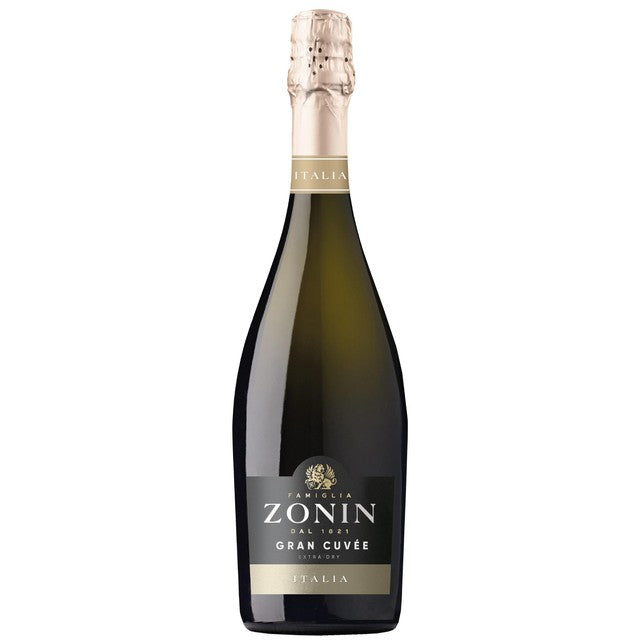 Zonin extra dry sparkling wine 75cl (British brand)