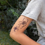 Rex International Halloween spider temporary tattoos 2 sheets, imported from the UK