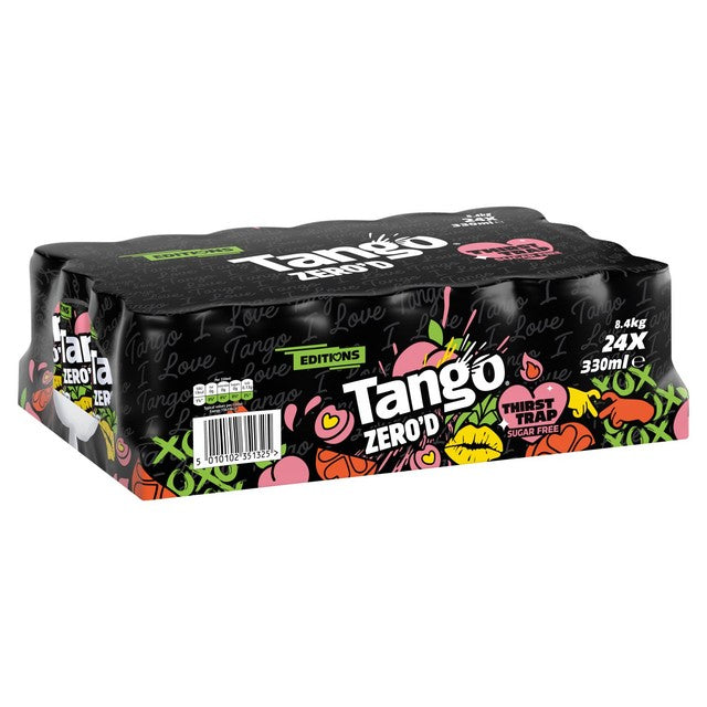Tango Peach Thirst Trap Zero soft drink, imported from the UK