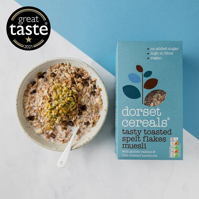 Dorset Cereals Tasty Toasted Spelt Flakes Muesli 570g - British product