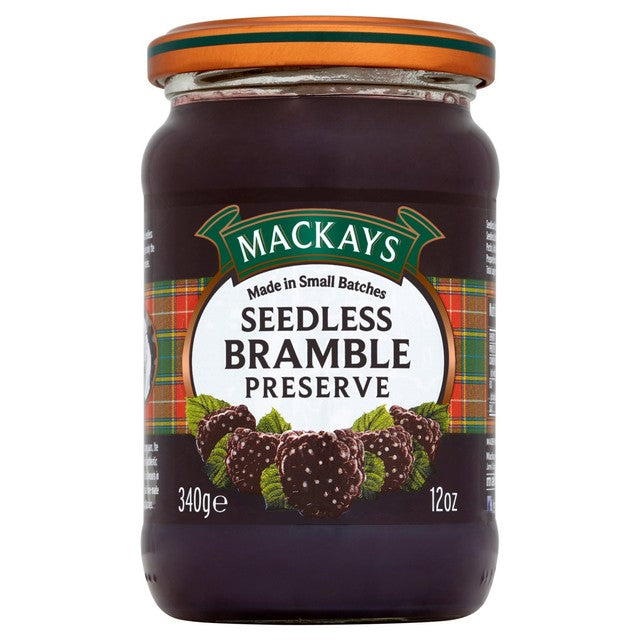 Mackays seedless bramble preserve 340g, imported from the UK