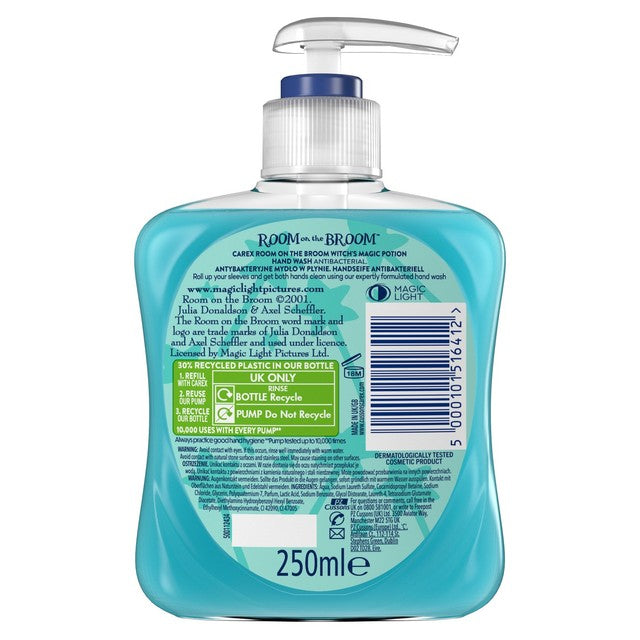 Carex Room on the Broom antibacterial hand wash 250ml - British product