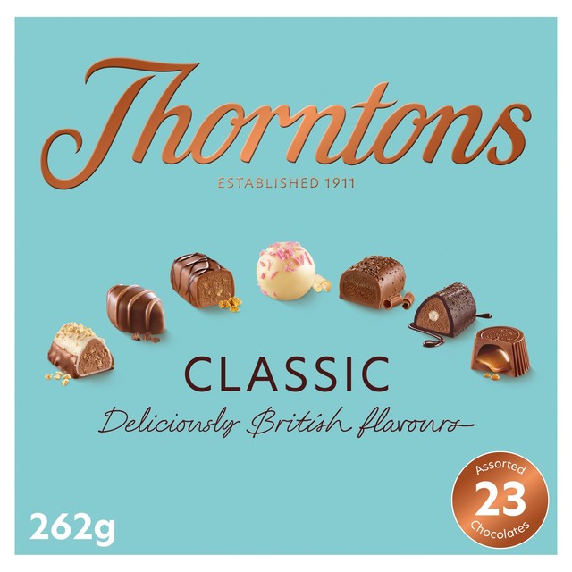 Thorntons Classic Collection assorted chocolate box 262g (British brand)