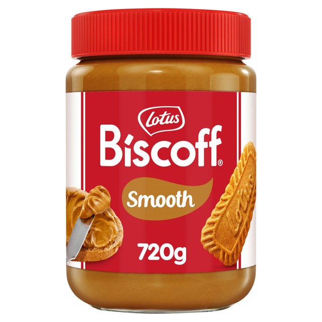 Lotus Biscoff Smooth Spread 720g, imported from the UK