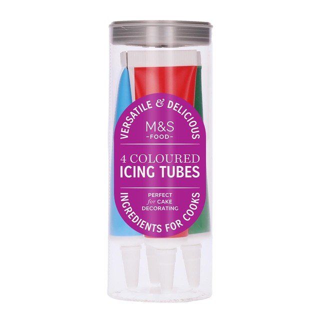 M&S multi-colour writing icing 76g, imported from the UK