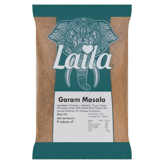 Laila Garam Masala spice mix 100g, UK version