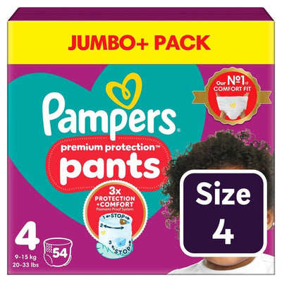 M&S Pampers Premium Protection Windelhöschen Größe 4 (9-15 kg) Jumbo+ Packung – Jetzt bei McGrocer online kaufen