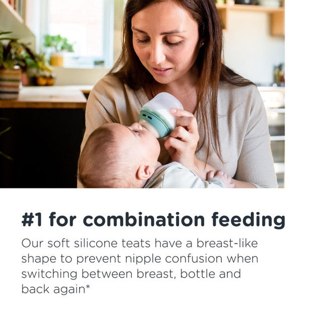 Tommee Tippee Natural Start Silicone Baby Bottle 2 x 260ml (British brand)
