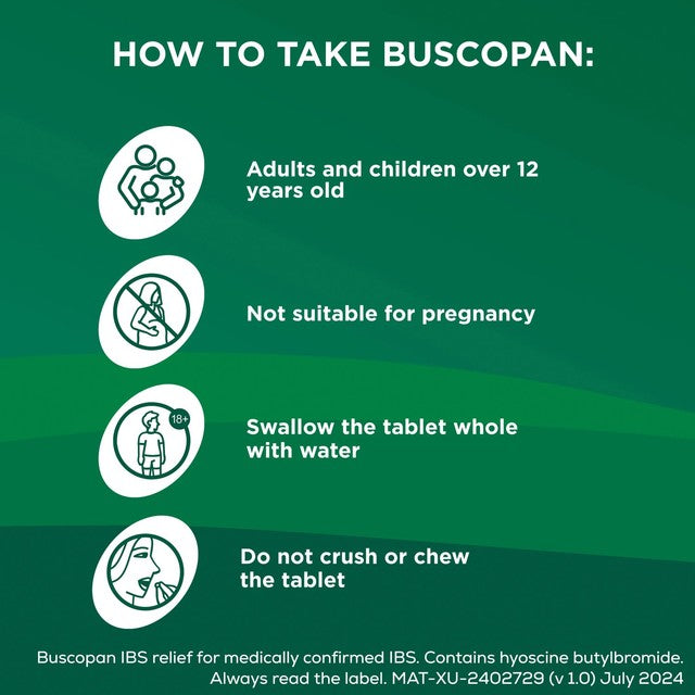 Buscopan IBS Relief Tablets 20 pack, UK version