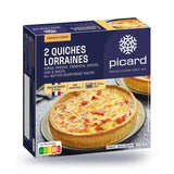 Picard Lorraine Quiches 2 pack, imported from the UK