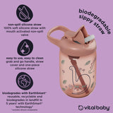 Vital Baby sippy straw cup natural berry 350ml (British brand)
