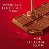 Lindt Lindor milk chocolate bar with smooth filling, UK version