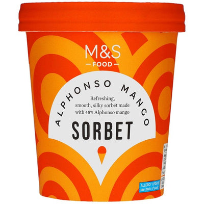 M&S M&S آيس كريم سوربيه مانجو ألفونسو 500 مل - اشترِ عبر الإنترنت من McGrocer