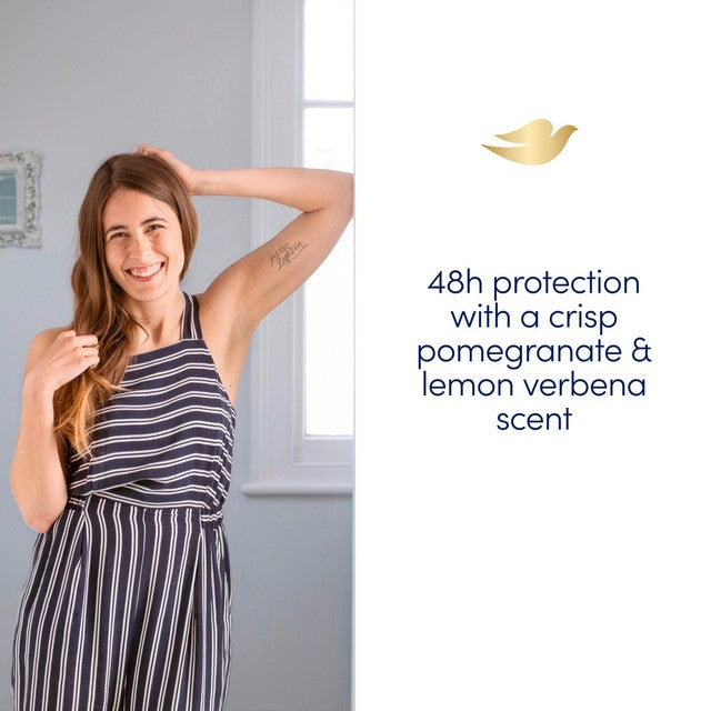 Dove pomegranate and lemon verbena anti-perspirant deodorant stick 45ml - British product