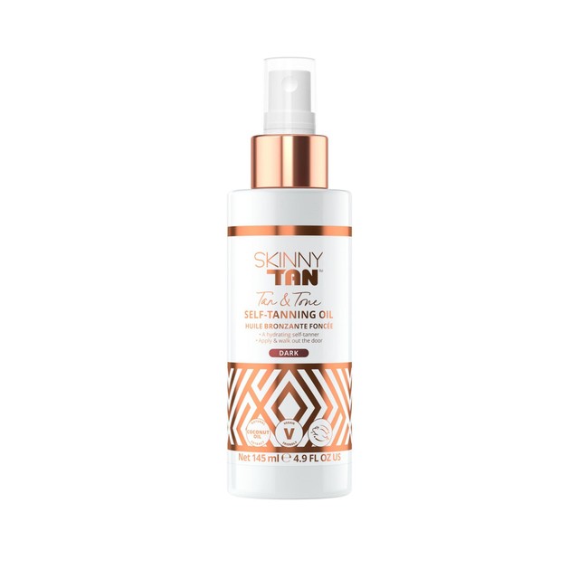 Skinny Tan self-tanning oil dark 145ml (British brand)