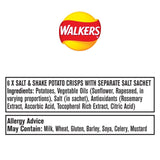 Walkers Salt & Shake crisps multipack 6 per pack (British brand)