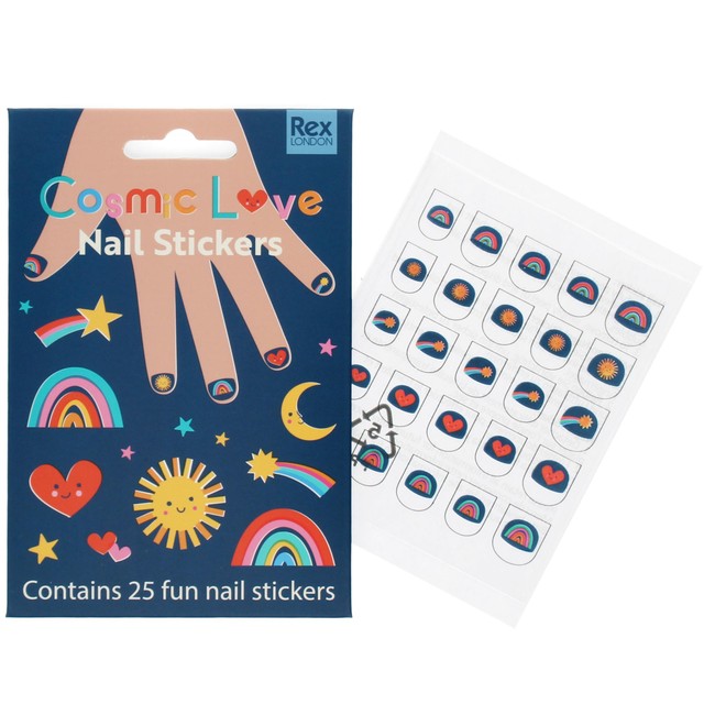 Rex London nail stickers Cosmic Love (British brand)
