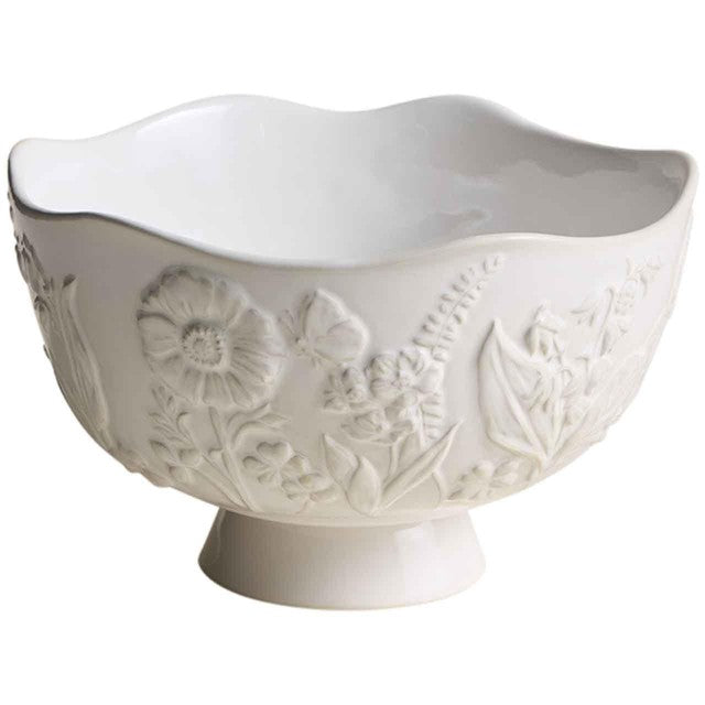 M&S Spring Meadow stoneware serving bowl cream, imported from the UK