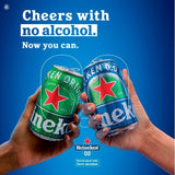Heineken 0.0 alcohol free beer 330ml can, UK version