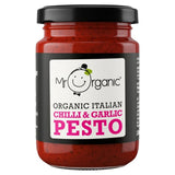 Mr Organic Chilli Garlic Pesto 130g, imported from the UK