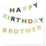 Caroline Gardner Bunting Brother birthday card - British product