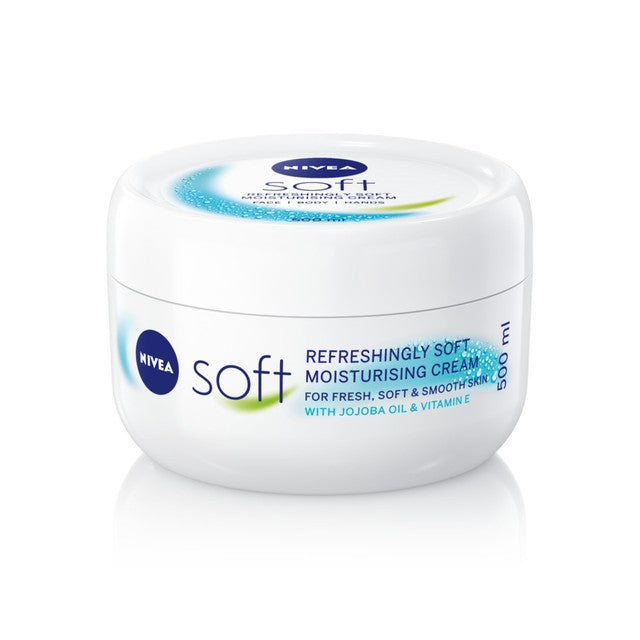 Nivea Soft moisturiser cream 500ml, imported from the UK
