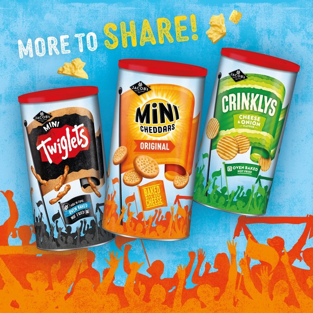 Jacob's Mini Cheddars cheese baked snacks 260g, UK version