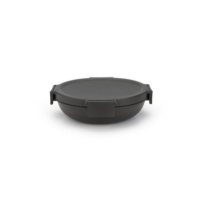 M&S Brabantia Make & Take Lunch Bowl Dark Grey 1L Leak-Proof Food Storage Container- Buy online at McGrocer